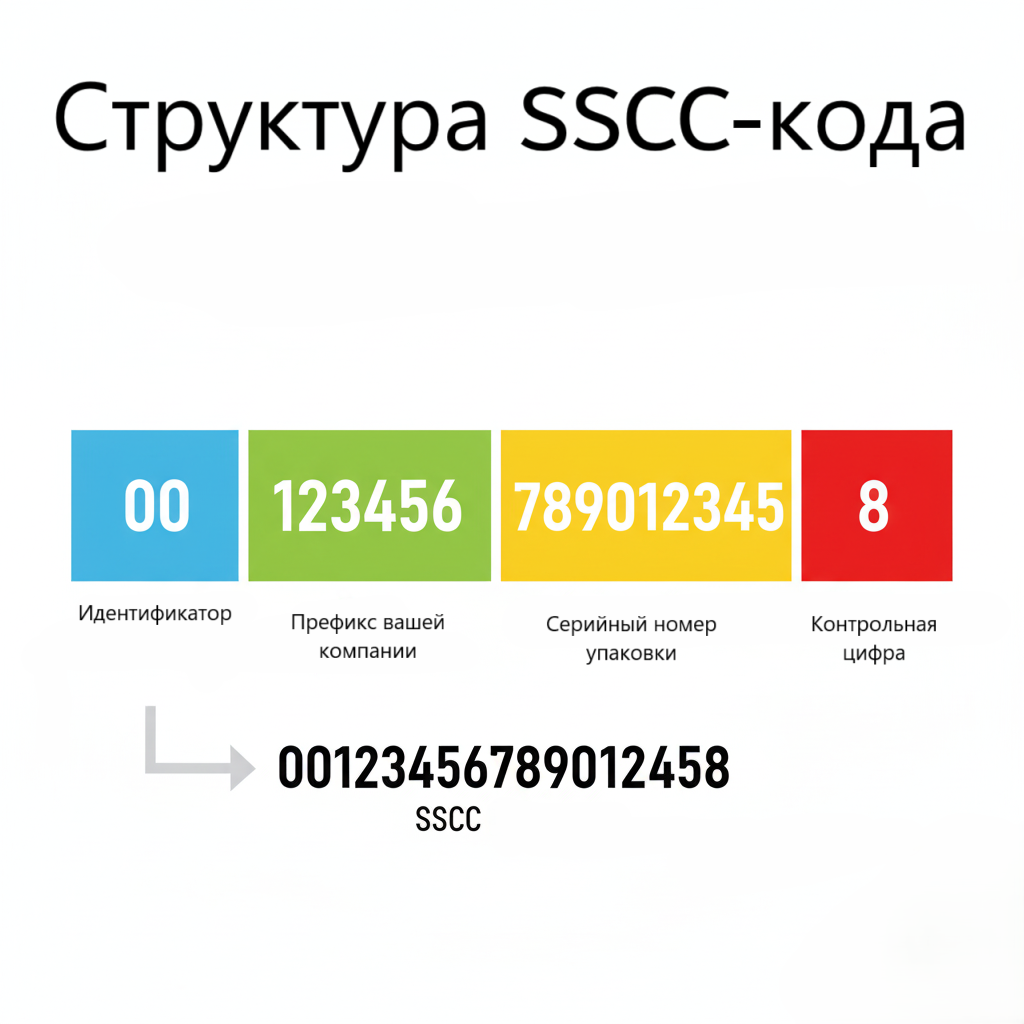 Структура SSCC-кода: стандарт, понятный логистическим системам по всему миру.